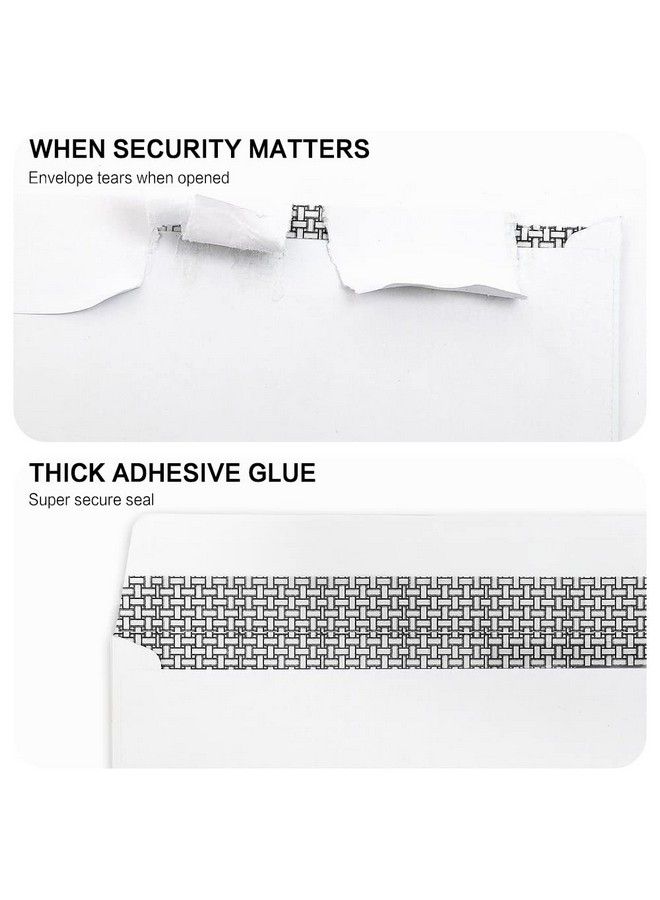 HERKKA 500 Pack 10 Double Window Security Business Mailing Envelopes Perfect Size For Multiple Business Statements Quickbooks Invoices And Return Envelopes Size 41 8 X 91 2 White 24 Lb - Image 3