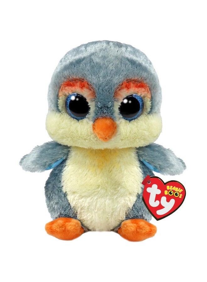 Ty Beanie Boos T37322 Fisher The Bird With Glittery Blue Eyes, The Plush With Big Sparkly Eyes - 15 Cm 