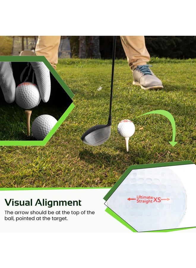 Polara  Ultimate Straight XS Self Correcting 3 Piece Golf Balls (1 Dozen) - Image 3