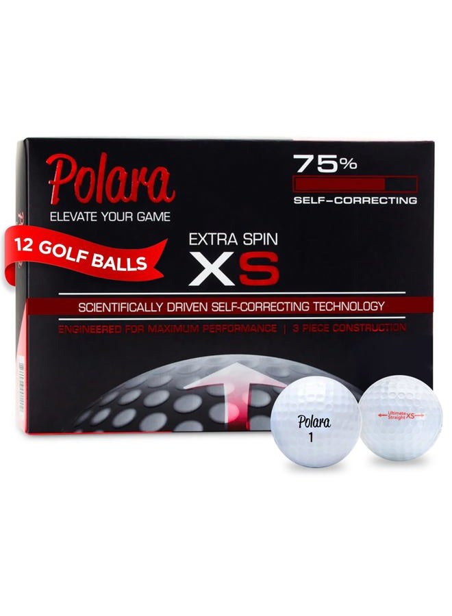 Polara  Ultimate Straight XS Self Correcting 3 Piece Golf Balls (1 Dozen) - Image 1