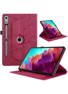 General Lenovo Tab P12 12.7 inch 2023 (TB-370FU/TB-371FC) Tree of Life Tablet Case, TPU + PU Leather 360 Degree Rotative Kickstand Cover with Auto Wake/Sleep  - Image 1