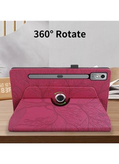 General Lenovo Tab P12 12.7 inch 2023 (TB-370FU/TB-371FC) Tree of Life Tablet Case, TPU + PU Leather 360 Degree Rotative Kickstand Cover with Auto Wake/Sleep  - Image 2