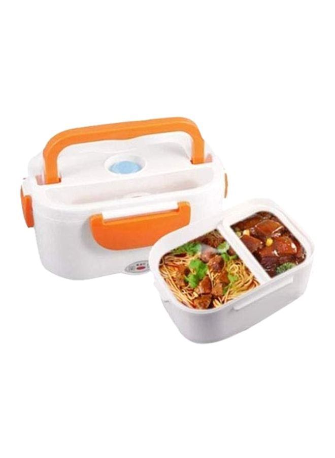 NIBEMINENT Electric Heating Lunch Box White/Orange 22x15x10centimeter - Image 3