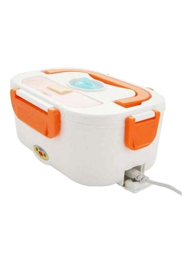 NIBEMINENT Electric Heating Lunch Box White/Orange 22x15x10centimeter - Image 2