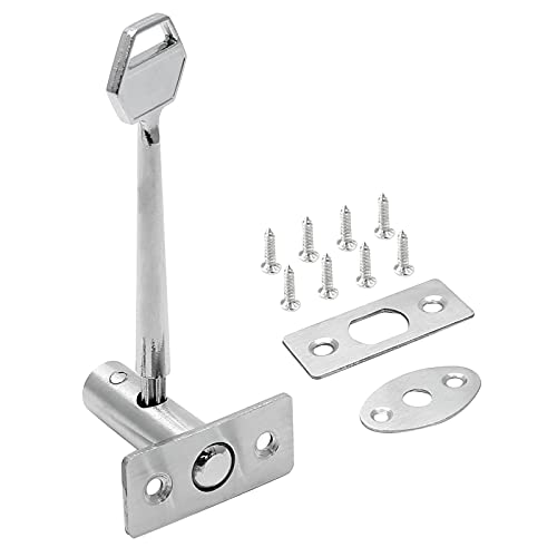 LDEXIN Stainless Steel Hidden Manager Tubewell Key Mortise Lock Hardware with Screw for Door, Key Length 4.13" / 105mm - Image 1