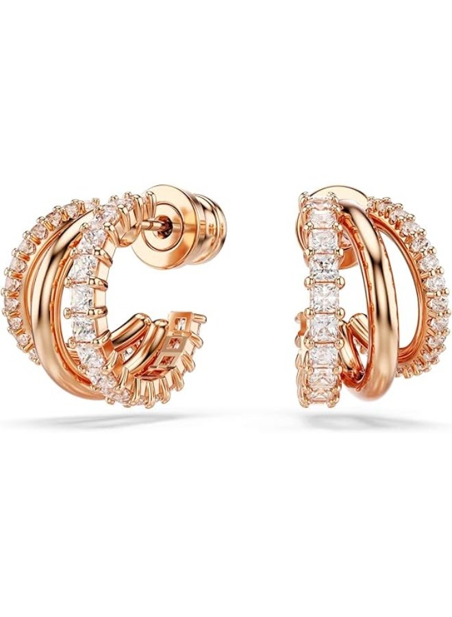 s s s Elegant Rose Gold Plated Earrings – Exquisite Design for Women - Image 1