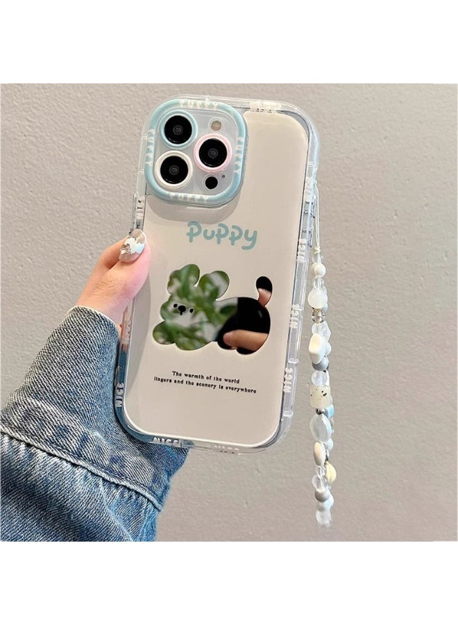 NIBEMINENT Protective TPU Case Cover For iPhone 15 Pro Max, Running Rabbit With Bracelet - Image 2