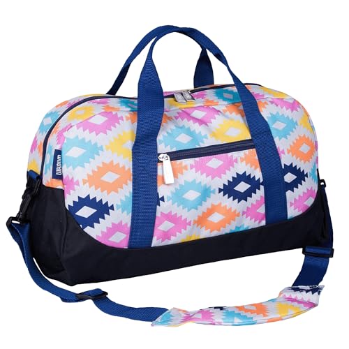Wildkin Kids Overnighter Duffel Bag CarryOn Travel Bag for School Sleepovers Lightweight Durable Boys Girls Ages 415 Magical Unicorns - Image 1