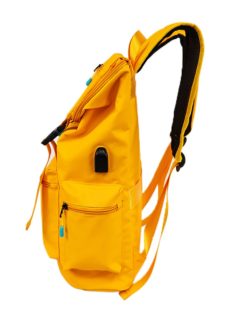 Anemoss Anemoss Laptop Backpack, Waterproof Backpack for Women and Men, Work Bag with Laptop Compartment, 15 inch Laptop and Notebook, for Travel - Hiking, Yellow  - Image 2