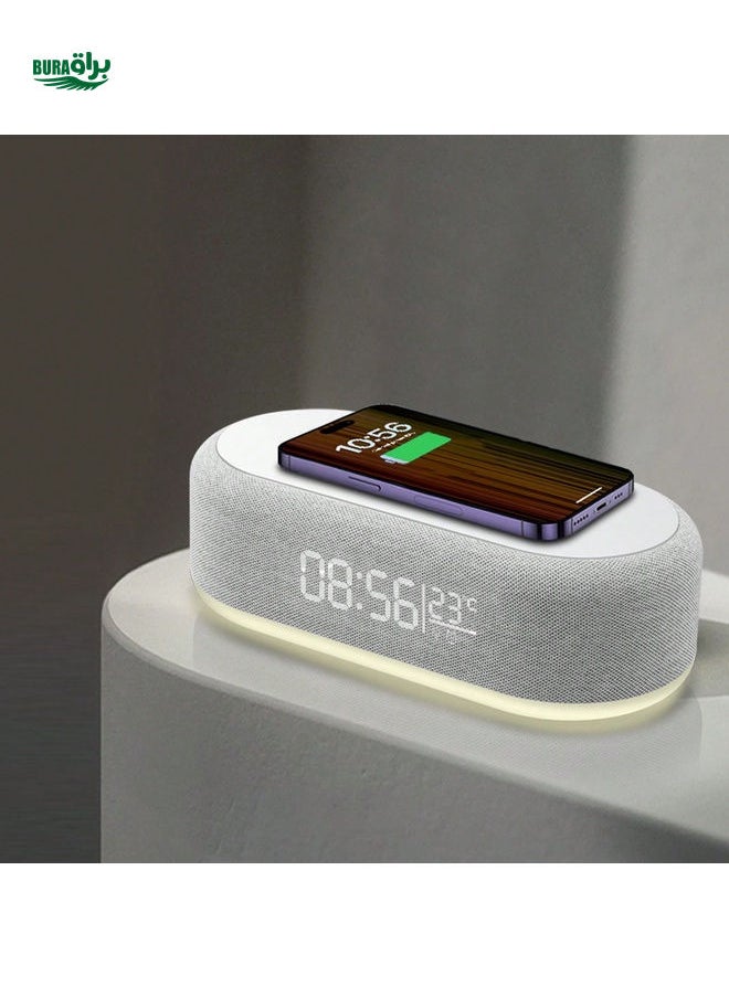 Wireless Charging Station Digital Alarm Clock For Bedroom Temperature Display 15W Wireless Charger Dock With Night Light Compatible With IPhone 15/14/13/12/11/X/SE/8 Series Alarm Clock With Wireless Charging For Apple IPhone, IPad,Android Phone ,Wireless Fast Charging,Weekend Mode, Snooze,LED Clocks For Bedroom, Bedside,Sunrise Alarm Clock, Wake Up Light For Bedrooms,Gifts For Family,Friends,Kids,Birthday,Christmas, Winter, ,Girlfriend,Boyfriend
