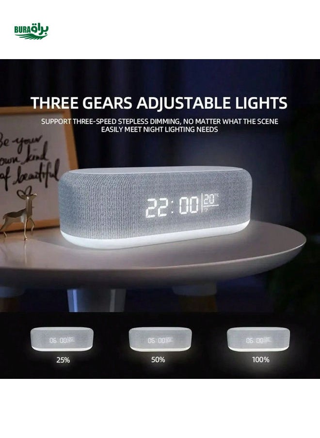 Wireless Charging Station Digital Alarm Clock For Bedroom Temperature Display 15W Wireless Charger Dock With Night Light Compatible With IPhone 15/14/13/12/11/X/SE/8 Series Alarm Clock With Wireless Charging For Apple IPhone, IPad,Android Phone ,Wireless Fast Charging,Weekend Mode, Snooze,LED Clocks For Bedroom, Bedside,Sunrise Alarm Clock, Wake Up Light For Bedrooms,Gifts For Family,Friends,Kids,Birthday,Christmas, Winter, ,Girlfriend,Boyfriend