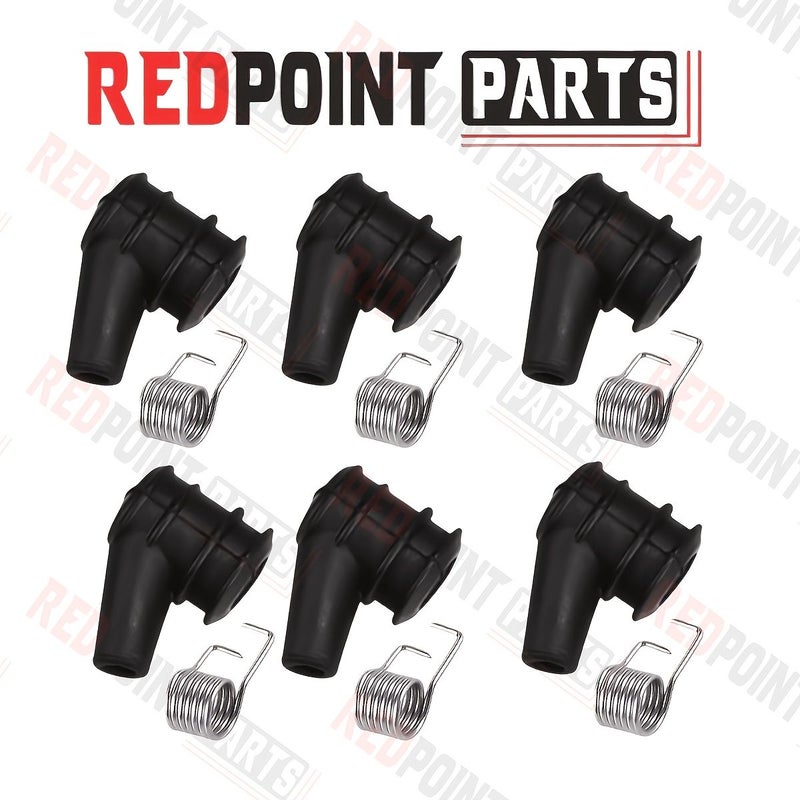 6 Pcs Spark Plug Boot Connector Kit With Spring Rubber Cap For 2 Stroke Chainsaw 4500 5200 5800 - Image 4