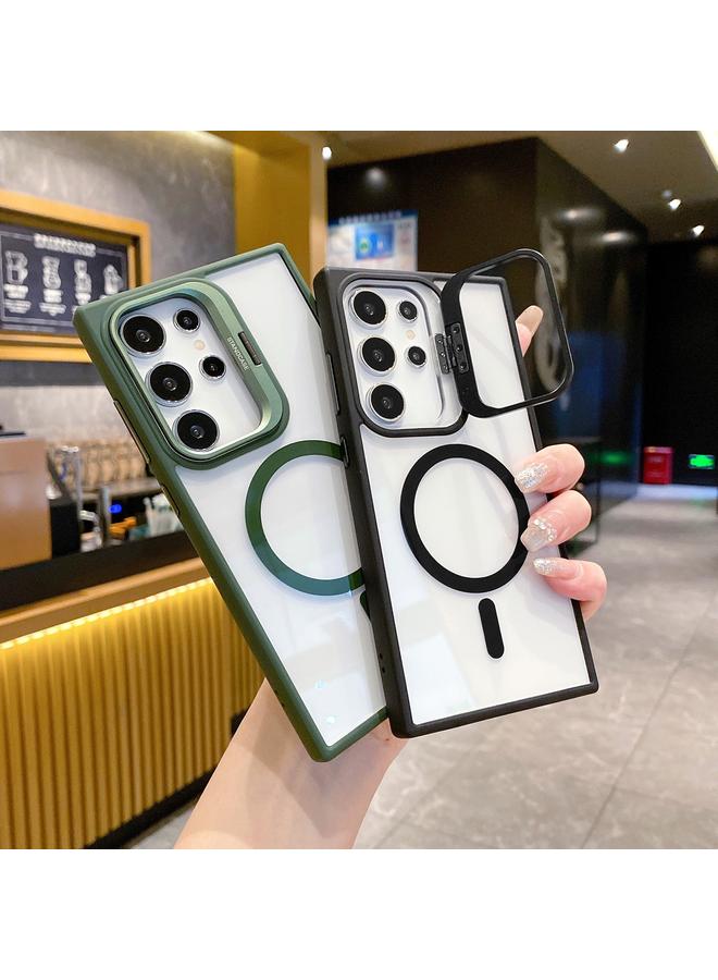 إيروريكس جراب لهاتف Samsung Galaxy S22 Ultra 5G مع إطار معدني وعدسة وحامل هاتف MagSafe - Image 3