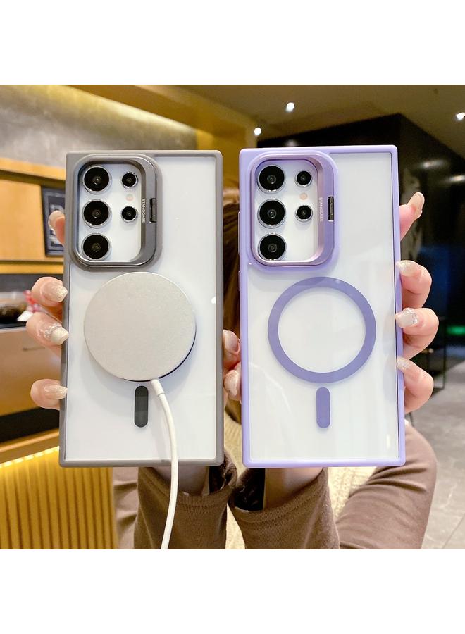 إيروريكس جراب لهاتف Samsung Galaxy S22 Ultra 5G مع إطار معدني وعدسة وحامل هاتف MagSafe - Image 2