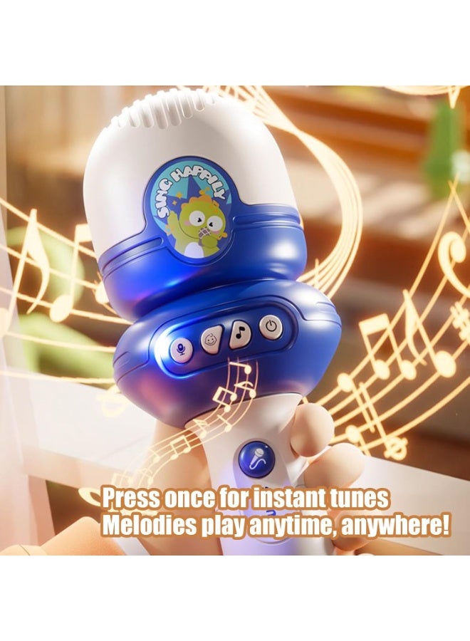 Children Karaoke Singing Microphone With Voice Changer Recording & Built-In Music – Interactive Kids Microphone Toy Speaker – Best Gift For Boys & Girls Age 3+ – 20Cm - Image 4
