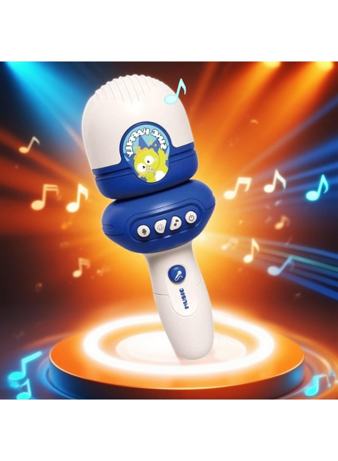 Children Karaoke Singing Microphone With Voice Changer Recording & Built-In Music – Interactive Kids Microphone Toy Speaker – Best Gift For Boys & Girls Age 3+ – 20Cm - Image 3