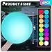 3 otters 4PCS Light Up Beach Balls 12 Glow Pool Balls with Remote Control LED for Summer Parties Pool Decorations - Image 4