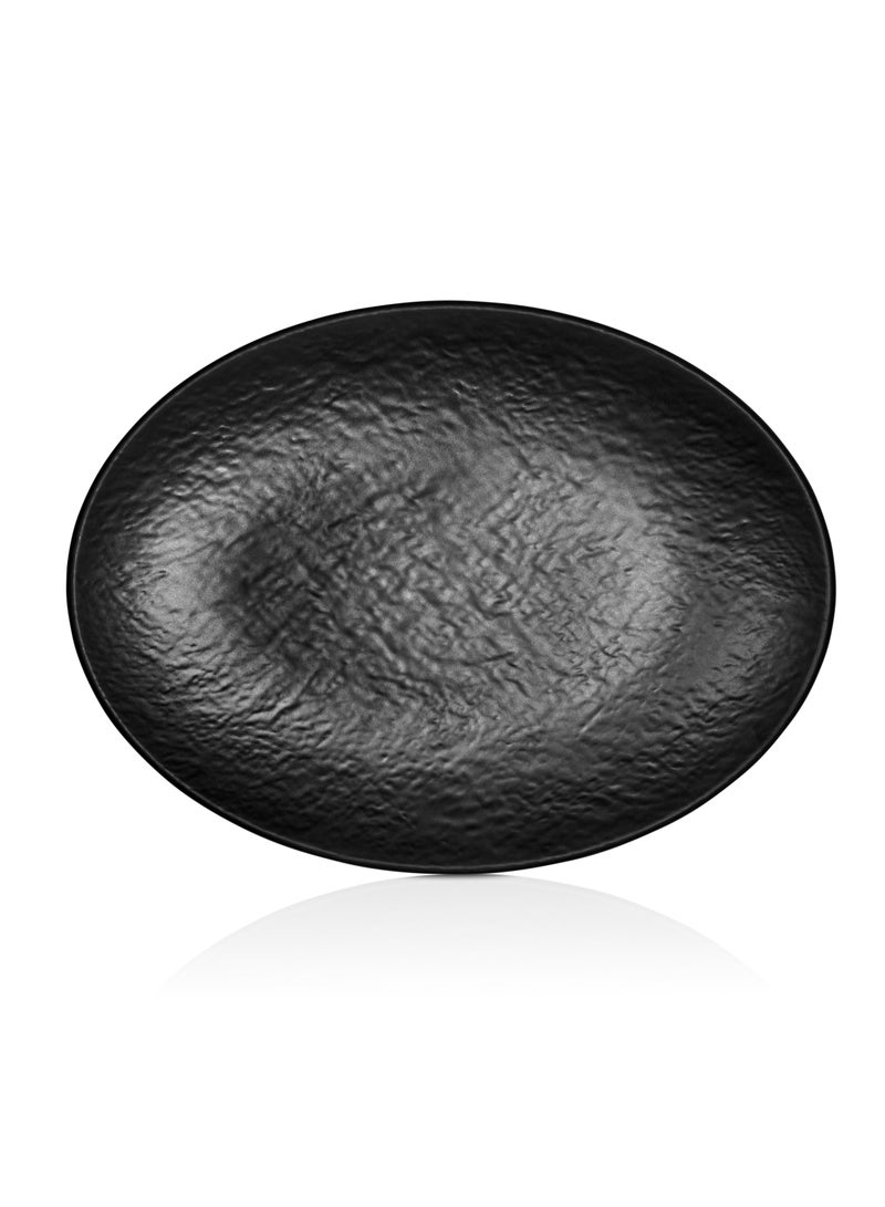 Serving service melamine Teda 35 cm black