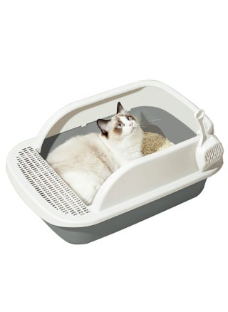 Extra Large Cat Litter Box,Open Top Cat Litter Tray with Scoop,Semi-enclosed Anti-splash Box,Cat Sandbox Cat Toilet(Extra large) - pzsku/Z5BBF57096D63BD171304Z/45/_/1694761682/689a8e82-9255-405f-9e3e-6f83809f913a