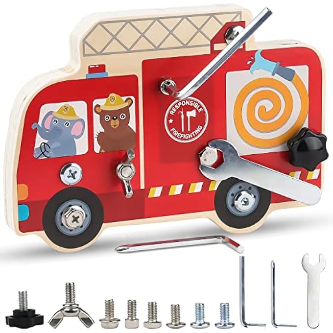 MONTESSORI SCREW BOARDS, MONTESSORI WOODEN SCREW BOARD, CHILDREN'S WOODEN SCREWDRIVER, CHILDREN'S MONTESSORI TOY FOR BOYS, CHILDREN'S TOY FROM 3 4 5 6 YEARS - Image 2