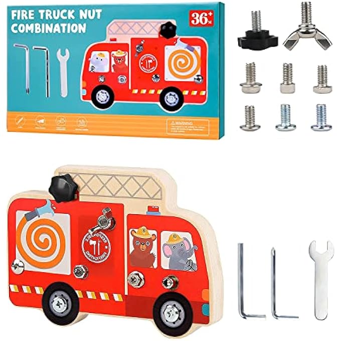 MONTESSORI SCREW BOARDS, MONTESSORI WOODEN SCREW BOARD, CHILDREN'S WOODEN SCREWDRIVER, CHILDREN'S MONTESSORI TOY FOR BOYS, CHILDREN'S TOY FROM 3 4 5 6 YEARS - Image 3