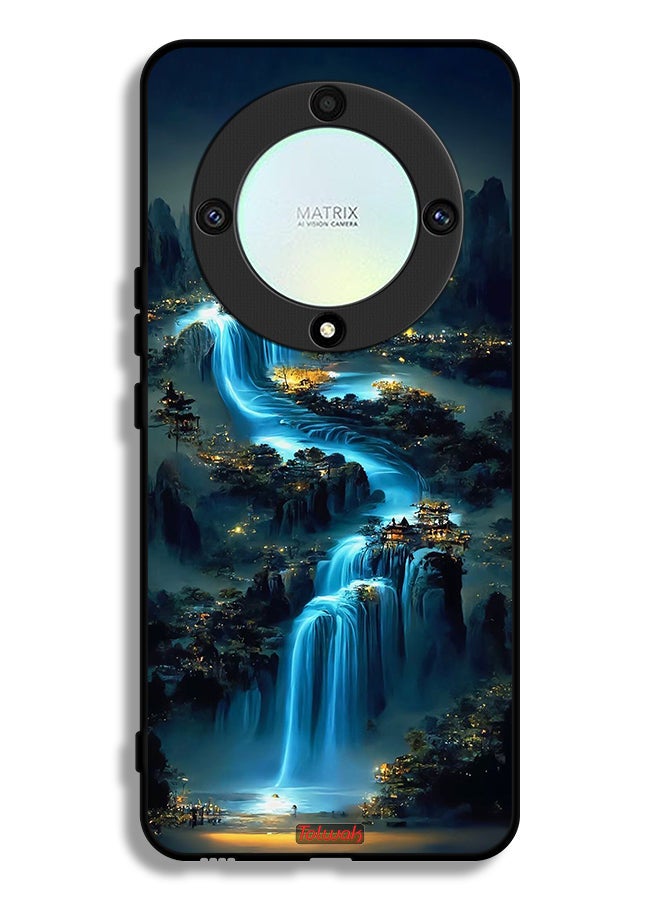 Tolwak غطاء حماية Honor X9a بفن الشلالات - Image 1