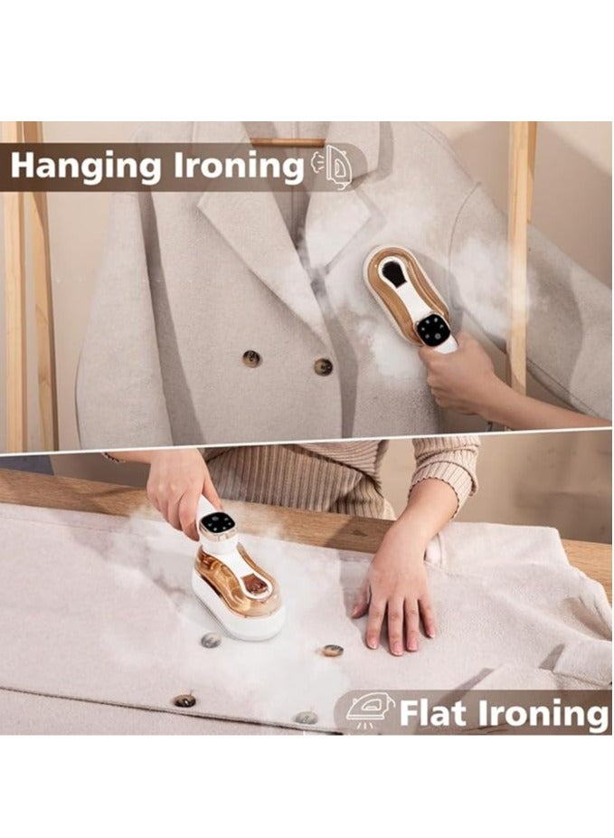 عام مكواة بخار محمولة بشاشة LCD LED 2024، مكواة بخار منزلية، منظف بخار للسفر للغسيل، مكواة بخار صغيرة محمولة - Image 3