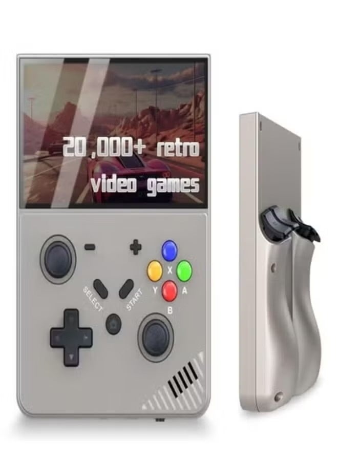 ACLIX M18 Retro Handheld Game Console – 4.3-Inch IPS Display, 64GB/128GB, 20,000+ Preloaded Games, RK3566 Quad-Core Processor, Multi-Emulator Support, USB-C Charging, 4000mAh Battery – Black Transparent - Image 1