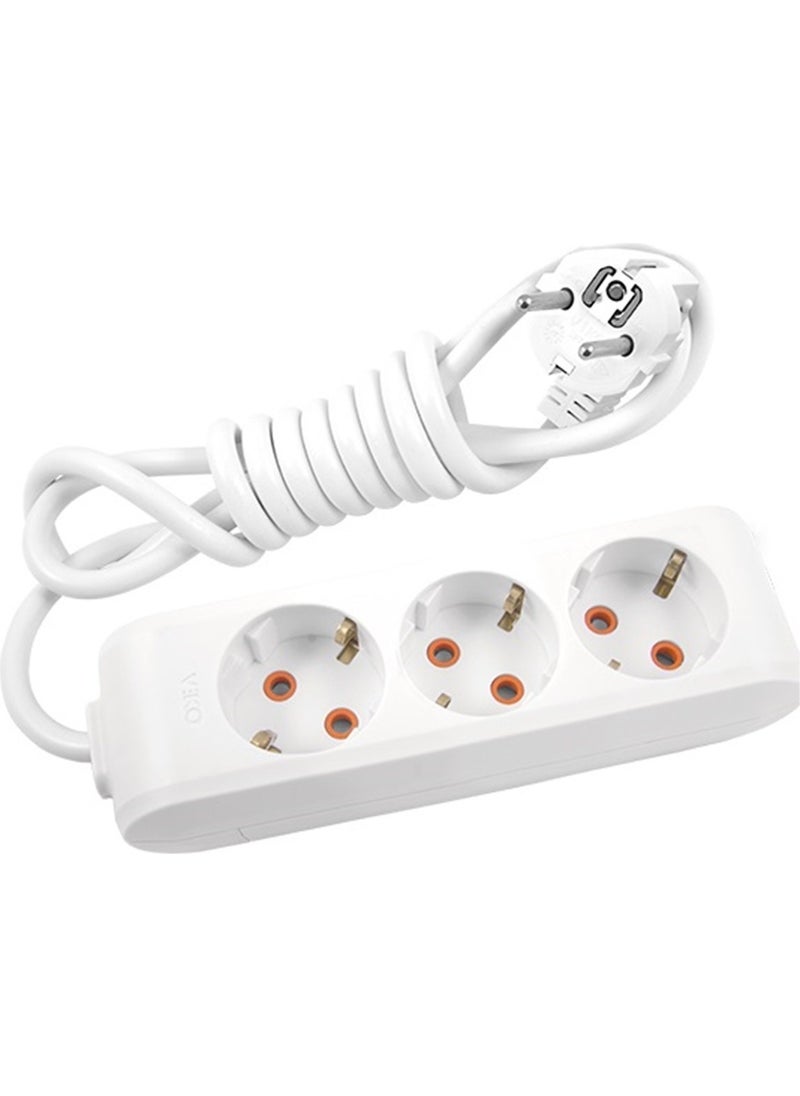 Viko Cable Group Socket Child Proof 3 Pcs 5mt 16A White 90113305  - Image 2