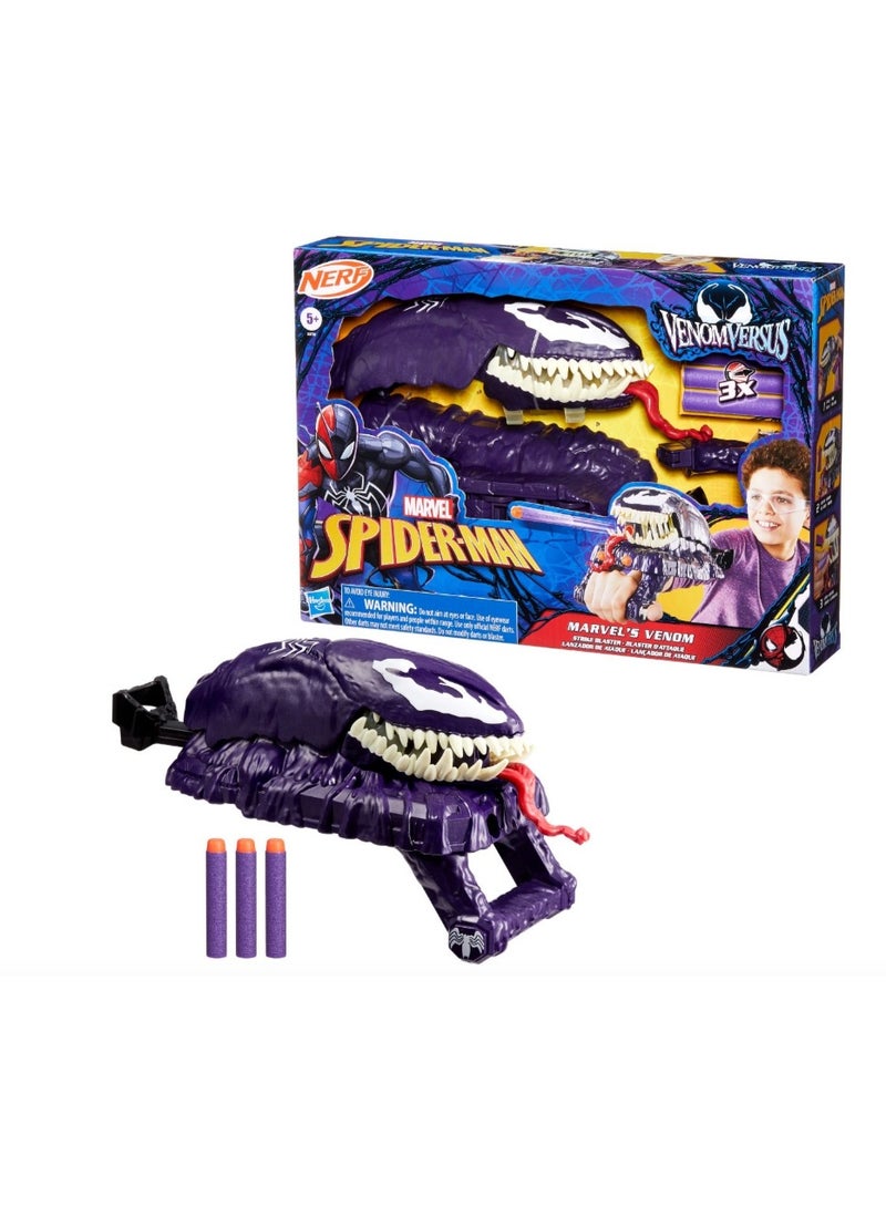 HASBRO - NERF Hasbro Nerf Spider-Man VenomVersus Marvel’s Venom Strike Blaster Toy for Kids - Image 3