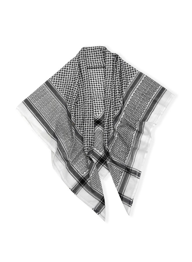 4 Piece Arab Head Scarf with Lgal Aqel Rope, Mens Middle East Desert Shemagh Wrap Arab Costume  - Image 3