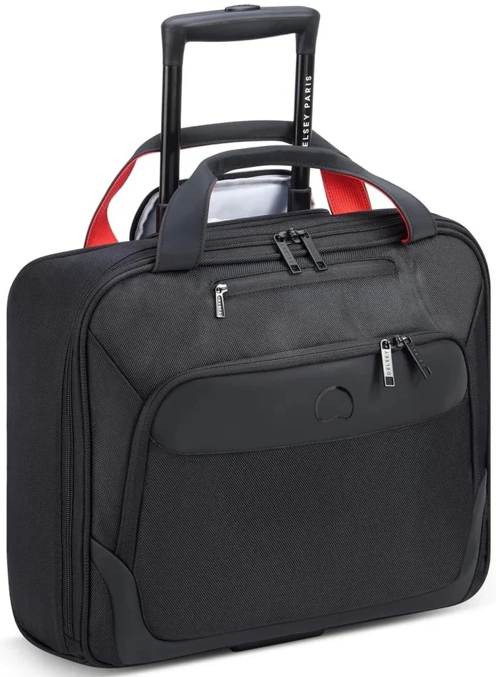 DELSEY Paris Parvis Plus 2 Wheel Laptop Cabin Trolley - Boardcase Black