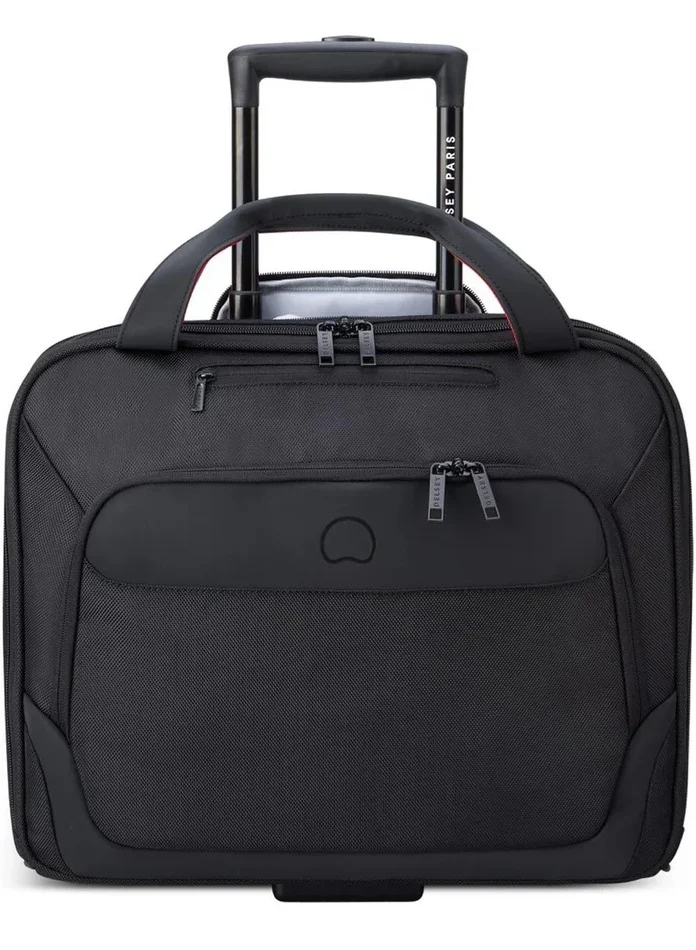 DELSEY Paris Parvis Plus 2 Wheel Laptop Cabin Trolley - Boardcase Black