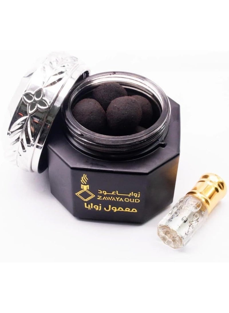 Zawat Oud Maamoul Zawat VIP Premium Arabic Incense Oud Balls with Essential Oil Luxury Gift Package - Image 2