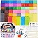 CiaraQ Polymer Clay Kit DIY Oven Bake Modeling Clay with Sculpting Tools 50 Colors 346 lb - Image 2