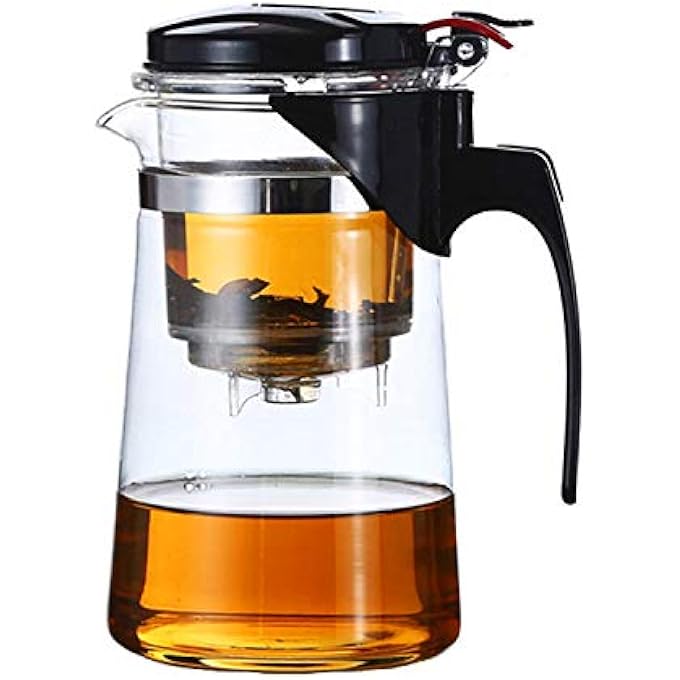 ريحني إبريق شاي زجاجي من نوع التنقيط بسعة 600 مل - Image 2