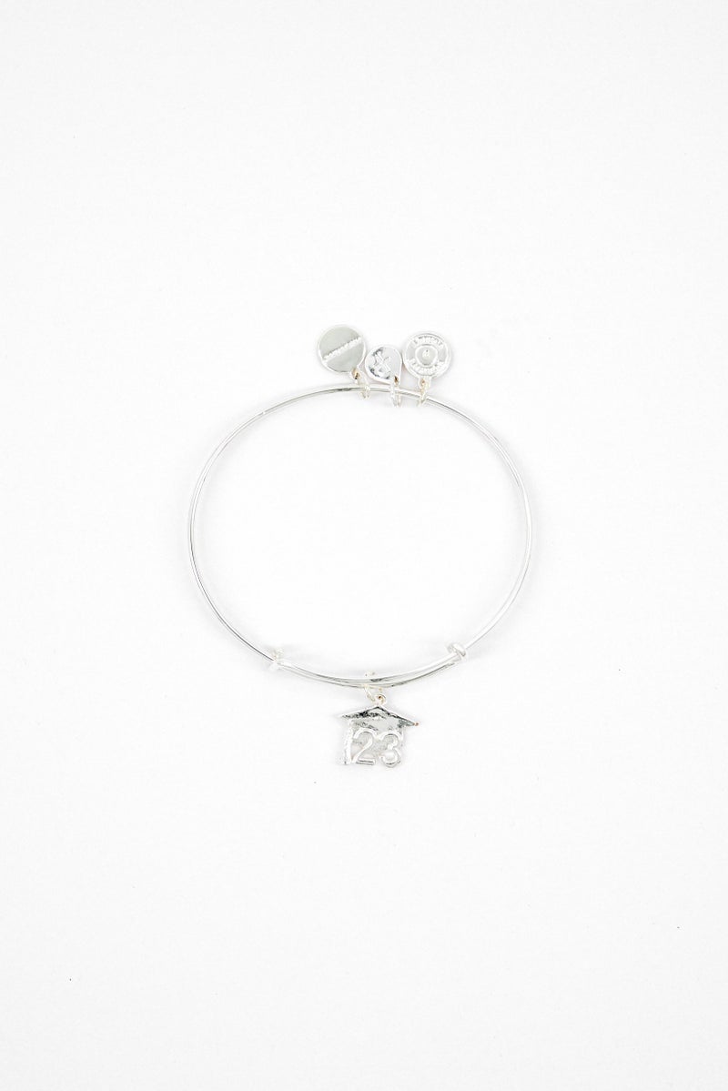 ALEX AND ANI Women Graduation Cap Bracelet, Silver - Image 2