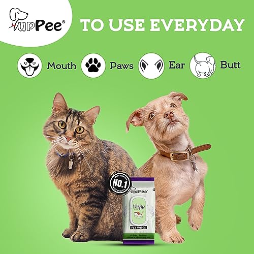 PUPPEE Wipe ME 100% Biodegradable 144 Count (Pack of 3) Wet Wipes for Dogs, Cats & All Pets | Lavender Essential, Vitamin E & Olive Oil | Anti-Bacterial | Cleansing, Deodorising & Grooming Wipes - Image 2