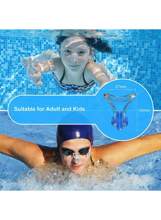 Hurdilen Swimming Nose Clip, Swim Nose Clip with Waterproof Silica Gel for Kids (Age 7+) and Adults,14 Packs,Multi-Color - Image 4