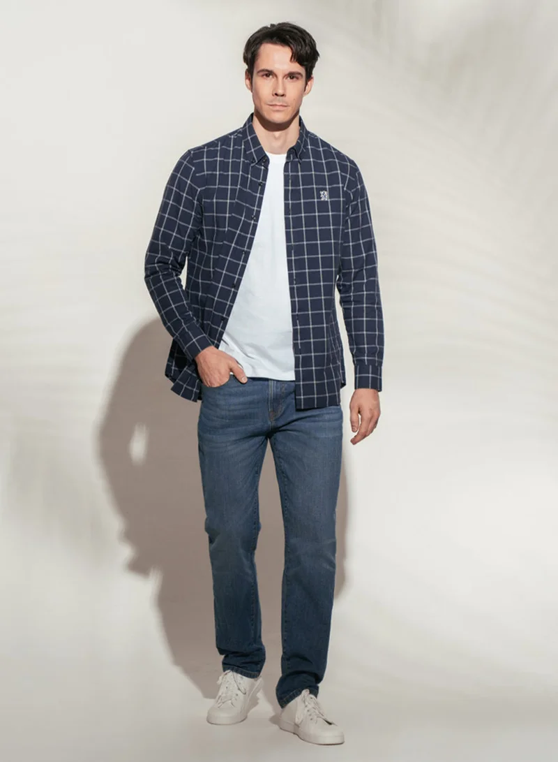 GIORDANO  Men’s Skinny Taper Stretch Denim Jeans with Elastic Waist for Men | Best Price UAE