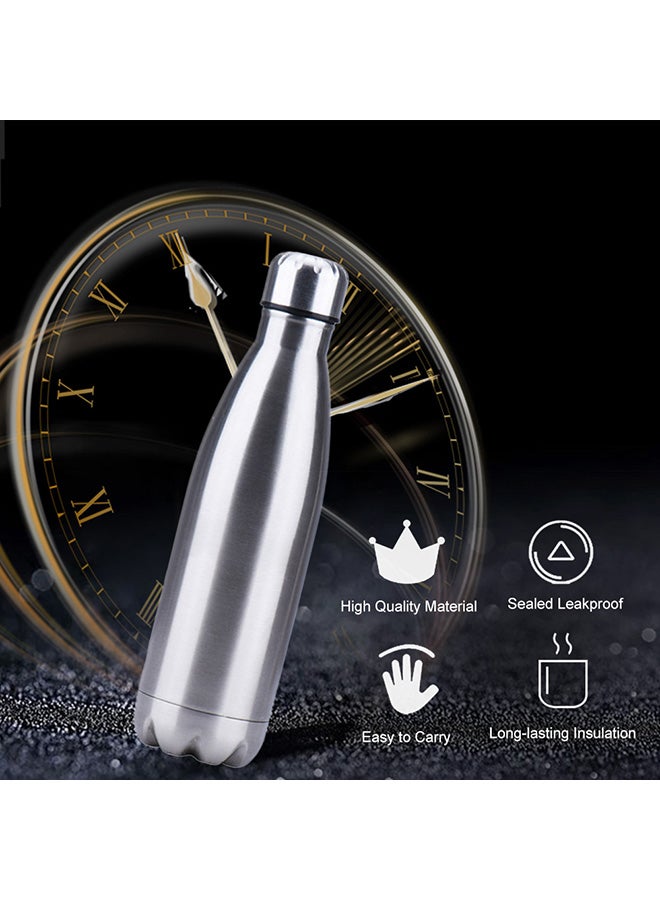Loquat Thermal Insulated Water Bottle Silver 500ml - Image 3