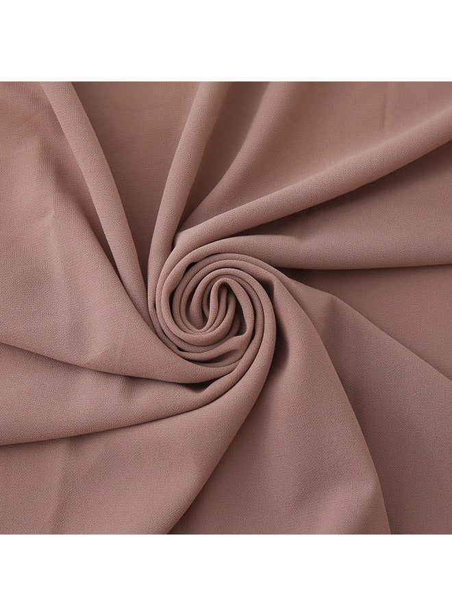 Solid Color Bubble Chiffon Scarf for Women Fashion Soft Hijab Long Scarfs Wrap Scarves  - Image 5