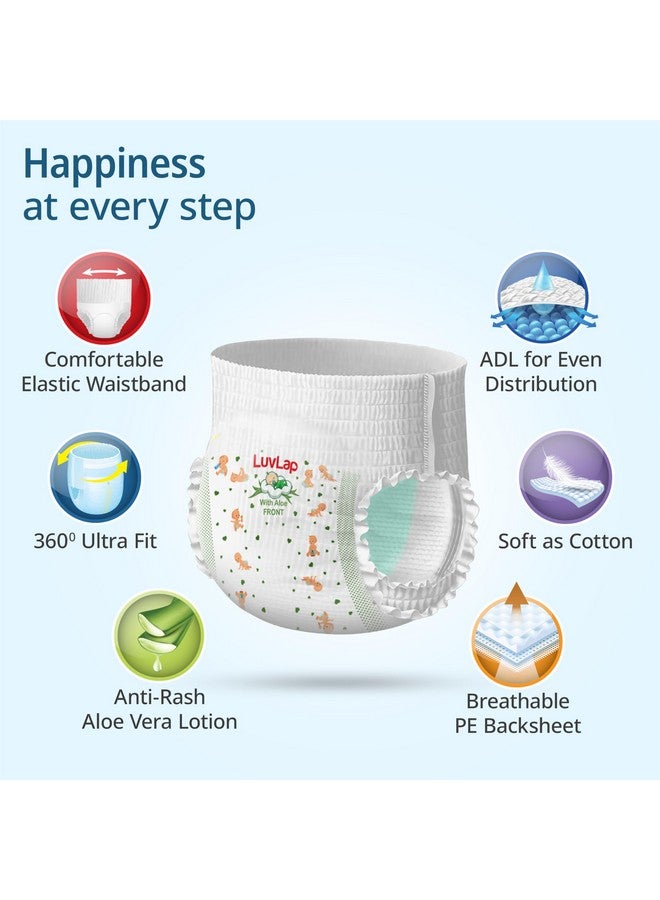 لوفلاب حفاضات أطفال على شكل بنطلون، صغيرة (S)، 38 قطعة، للأطفال حتى وزن 4-8 كجم مع لوشن الصبار للحماية من الطفح الجلدي، مع حماية تصل إلى 12 ساعة، حفاضات - Image 3