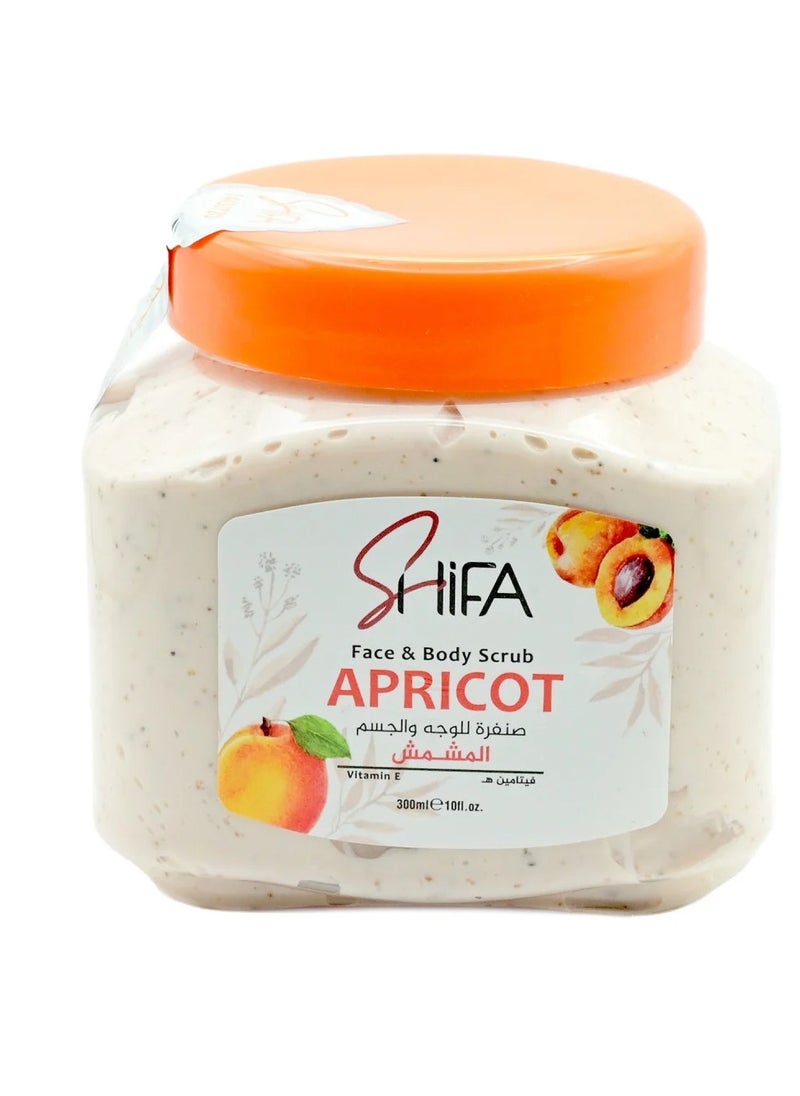 Shifa Face And Body Scrub - Apricot 300 ml - pzsku/Z5BBFE137209646A91DF6Z/45/_/1725785140/eaed6fa9-0fa6-45b7-9a21-522f6889d393