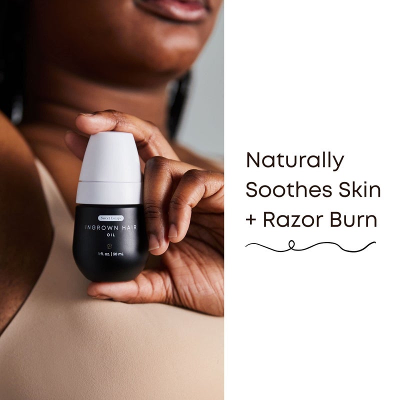 Bushbalm Ingrown Hair Oil - Helps With Ingrown Hair, Underarm Bumps, Soothes Razor Bumps, Post Shave Redness and Itching - 30ml Sweet Escape - Image 2