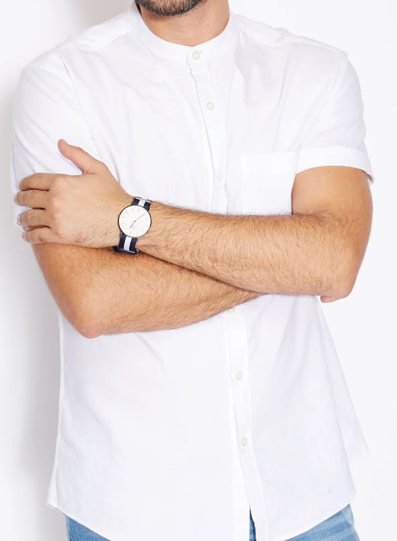 DANIEL WELLINGTON Classic Glasgow Silver White 40mm Watch