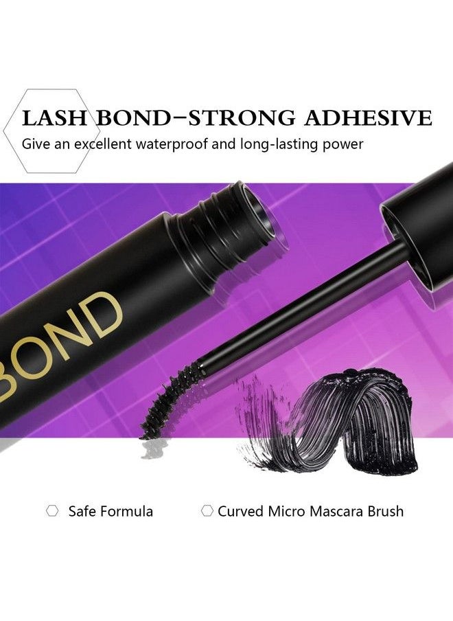Obeyalash - Lash Bond And Seal For Lash Clusters Strong Hold Eyelash Bond And Seal Lash Glue Long Lasting 48H Lash Cluster Glue For Diy Lash Extension Individual Lashes 2In1(5Ml Black Glue+5Ml Clear Seal) - Image 1