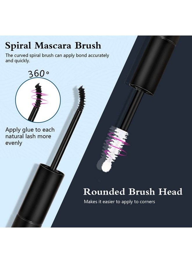 Obeyalash - Lash Bond And Seal For Lash Clusters Strong Hold Eyelash Bond And Seal Lash Glue Long Lasting 48H Lash Cluster Glue For Diy Lash Extension Individual Lashes 2In1(5Ml Black Glue+5Ml Clear Seal) - Image 1
