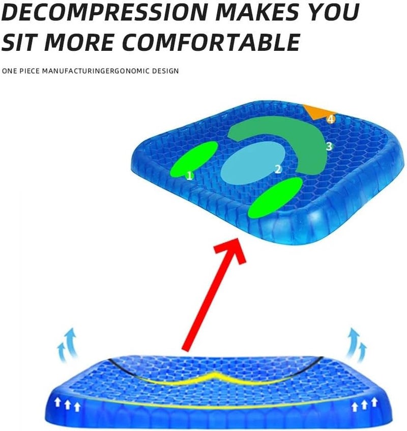 Vuzmode Motorcycle Gel Seat Cushion Cover - Image 5