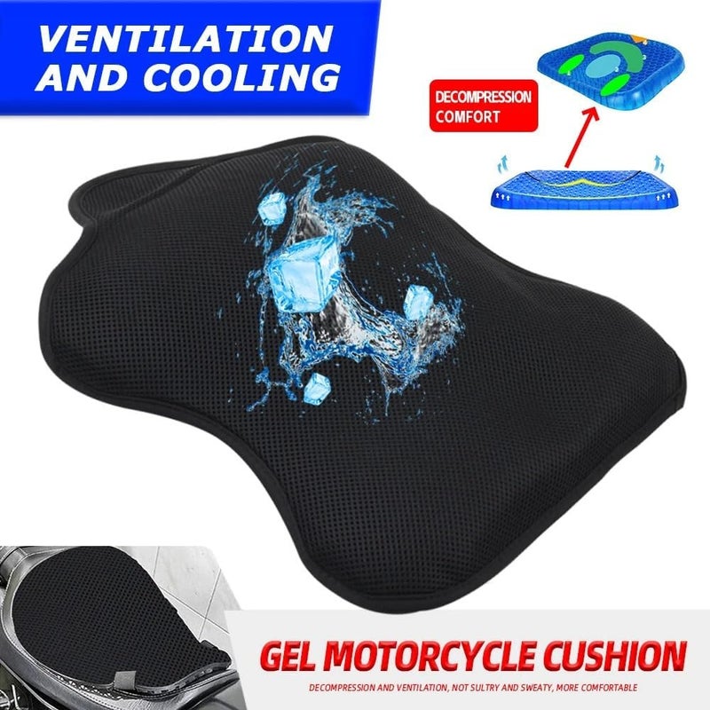 Vuzmode Motorcycle Gel Seat Cushion Cover - Image 3